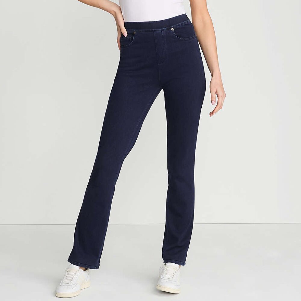 Women's Starfish High Rise Knit Denim Straight Jeans